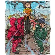 Textiles Netflix Squid Game Season 3 152 x 127 cm Throw Blanket Blankets White
