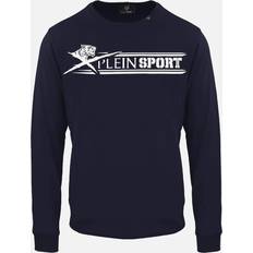 Philipp Plein Men Jumpers Philipp Plein Large Underlined Brand Logo Sweatshirt - Black
