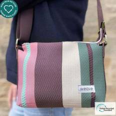 Multicoloured Messenger Bags Weave Stripe Messenger Bag - Multi