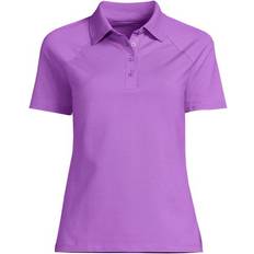 Fitness & Gym - Pink Polo Shirts Lands' End Plus Slim Fit Pique Polo Shirt - Dark Navy