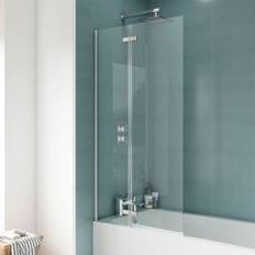 Ella Straight Hinged Bath Screen ERSS1