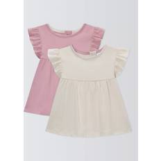 Blouses & Tunics John Lewis Baby Broderie Sleeve Tops Pack of 2 - Multi