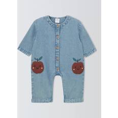 Blue Playsuits Children's Clothing John Lewis Baby Apple Denim Romper - Blue