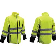 HUGO BOSS Yellow Clothing HUGO BOSS Hi-Vis Yellow Polyester Unisex Rain Jacket