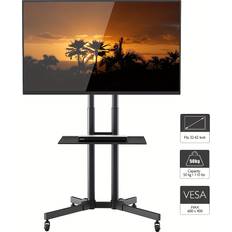 Temu Stand On Wheels Tilt Rolling TV Stand