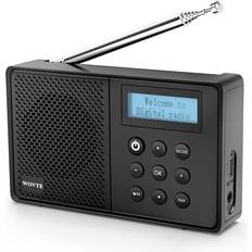Dab +rechargeable Temu Portable FM DAB+ Rechargeable Bluetooth Alarm Clock