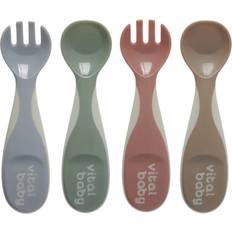 Children's Cutlery on sale Vital Baby Nourish Chunky Cutlery Set Pack 4