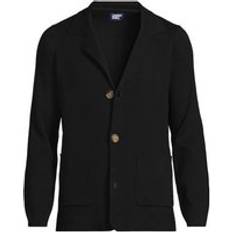 Breathable Blazers Lands' End Fine Gauge Sweater Blazer - Light Sand