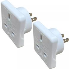 Temu Pack Of 2 Uk To Usa Travel Adaptor Plug