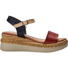 Nyx Porvair Wedges Sandals - Navy/Tan