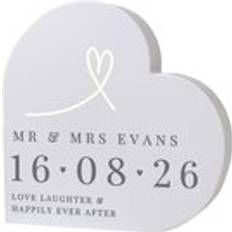 Grey Christmas Tree Ornaments Personalised Memento Company Free Text Free Standing Heart Grey Christmas Tree Ornament