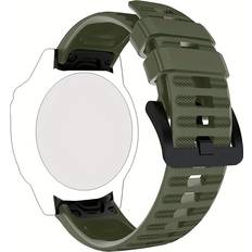 Smartwatch Strap Temu 22mm 26mm Silicone Watch Strap For Garmin Fenix