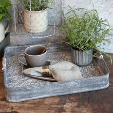 Chic Antique Bakke m. mønster Serveringsbakke
