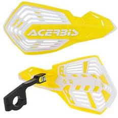 Motorcycle Handguards Acerbis X-Future Vented MX Handguards Yellow White