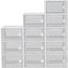 12Pcs Plastic Stackable Storage Box