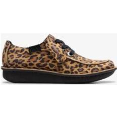 Brown - Suede Derby Clarks Leopard Suede Derby Shoe - Brown
