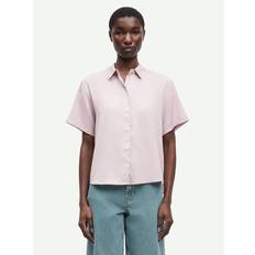 Lilla - Oxfordskjorter Samsøe Samsøe Bluse Mina SS Shirt Violet Ice - Lilla
