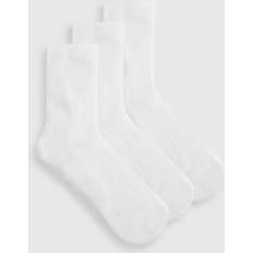Socks boohoo Womens Plain Sports Socks 3 Pack - White