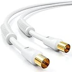 Antennkabel koaxialkabel DeleyCON 7.5m TV Antennkabel Koaxialkabel HDTV 4-Faldig Skärmning