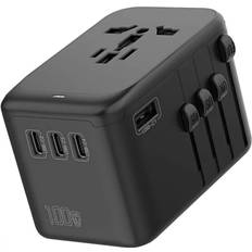Universal Rejseadapter USC-C USB-A 100W