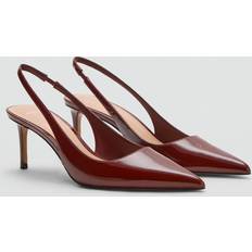 Mango Heels & Pumps Mango Patent Leather Stiletto Heel Shoe - Burgundy