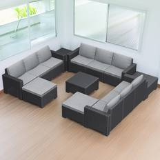 Keter Garden & Outdoor Furniture Keter California 11 Seater Garden Corner Grey Outdoor Lounge Set