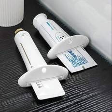 2pcs Manual Plastic Toothpaste Squeezer, Stand-Up Bathroom Accessories Dispenser For Toothpaste, Face Wash, Hand Cream, No Electricity Required Home Bathroom Decor Fall Decor Back To School