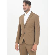 Brown - Men Blazers Selected Homme Liam Slim Fit Blazer - Dark Tan