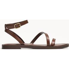 Bershka Hjemmesko & Sandaler Bershka Brune Flade Sandaler Med Stropper