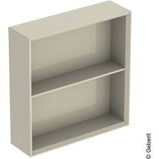 Seinäkylpyhuonekaapit Geberit Reol iCon Kvardratisk Sand Grå Blank
