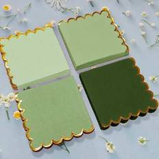 Shein 100pcs Green Cocktail Napkins 5 Inch