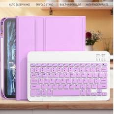 Purple Tablet Cases Shein Keyboard Case Compatible Wireless Bluetooth