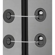Black Latches, Stops & Locks Shein Adhesive Refrigerator Lock With Keys