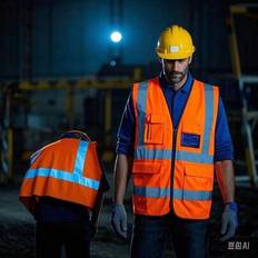 Work Vests on sale Shein Reflective Safety Vest High Visibility - Blank