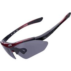 Rockbros Fotokromiske Cykelbriller Med UV-filter - Rød