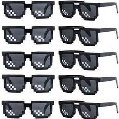 Photo Props, Party Hats & Sashes Shein 8pcs Mosaic Glasses For Pixel Glasses