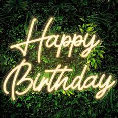 Shein Happy Birthday Neon Sign Warm W