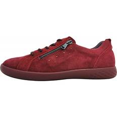 Dame - Rød Derby Waldläufer Bequeme Schnür Halbschuhe - Rot