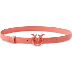 Pinko Fine Ceinture Love Birds Cuir Corail Épicé-Color Block