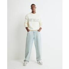 Sweatshirts Jumpers River Island Cream Regular Fit Sweatshirt