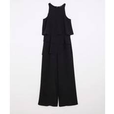 River Island Petite Black Layered Wide Leg Jumpsuit