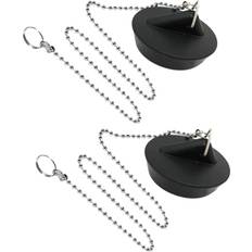 Plumbing Tianfu 2 Pieces Rubber Sink Stopper with Ball Chain