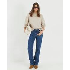 River Island Jumpers River Island Womens Beige Crew Neck Jumper