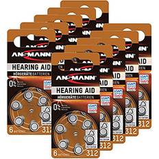 Ansmann Hearing Aid Batteries Size 312 60-Pack
