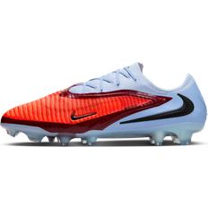 Nike Blue Football Shoes Nike Phantom 6 Low Elite FG Firm Ground Soccer Cleat - Royal Tint/Bright Crimson