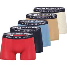 Polo Ralph Lauren Beige Men's Underwear Polo Ralph Lauren Set of 5 Multicoloured Classic Stretch Cotton Boxer Shorts - Multicolor