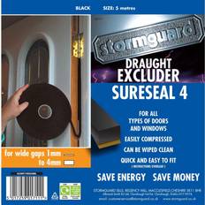 Sure Seal Draught Excluder 4mm Black 5m Roll