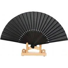 Black Hand Held Fans Shein Chinese Style Black Retro Hand Fan