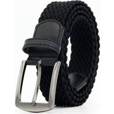 Fitness & Gym Belts Shein Solid Color Fashionable Versatile Elastic Braided Belt