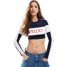 Speedo Rash Guards & Base Layers Speedo Swim Tops Colourblock Long Sleeve Crop